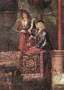 CARPACCIO, Vittore Departure of the Pilgrims (detail) gh oil painting artist